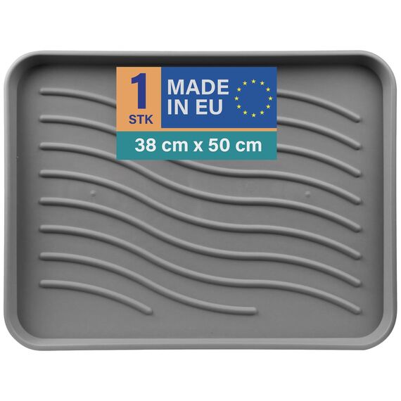 Bestlivings Schuhabtropfschale (Anthrazit) Schuhablage (50x38x2,5cm) wasserdichte Schuhwanne - Aptropfunterlage für schmutzige und nasse Schuhe, Schuhmatte für Haus Garten