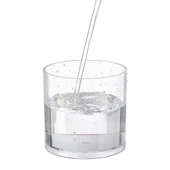 Relaxdays Acryl Organizer im 3er Set, Wattestäbchen Aufbewahrung, Wattepadhalter, mit Deckel, Pflegeleicht, transparent