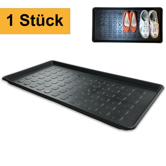 fratrisPRO 1 STK. | XXL Schuhabtropfschale Schuhmatte Ablage | Schuhablage mit erhöhtem Rand Set Abtropfschale große Schuhunterlage Napfunterlage, aus Polypropylen