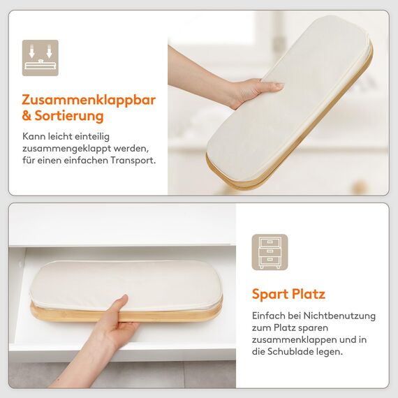 Lifewit Toilettenpapier Aufbewahrungskorb, Bambus Badezimmer Organizer, Klopapier Aufbewahrungsschrank für Enge Räume, Toilet Paper Behälter mit Deckel, 23L，Weiß