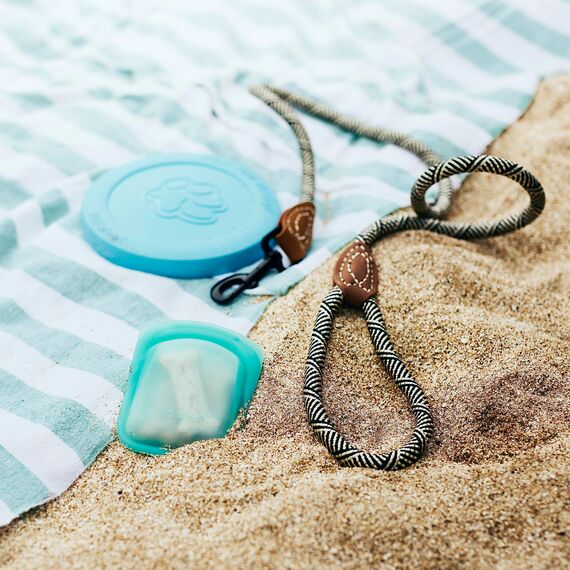 Stasher Wiederverwendbare Silikonbeutel zur Aufbewahrung von Lebensmitteln, 2er Set Pocket, Klar & Aqua, Hitze-, Spülmaschinen- & Gefrierfest, Umweltfreundlich, Tragbare Tasche, 2 x 118 ml