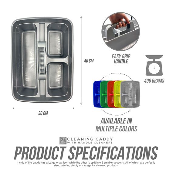 Aufbewahrungskorb mit Griff, ideal unter der Küchenspüle, für Reinigungsmittel, als Werzeugaufbewahrung Silberfarben, 2 Stück