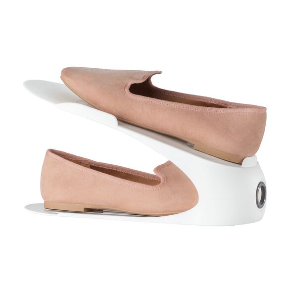 WENKO Schuhhalter Weiß 4er Set Multicolor 15 x 29 x 11.5 cm (Packung mit 2)