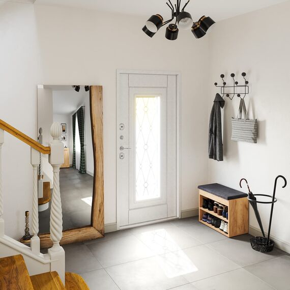 KOMTO Schuhbank mit Sitzfläche - Schuhregal Bank mit Stauraum Honig Eiche 60 x 48 x 32 cm Kleiner Schuhschrank mit Sitzbank Flur Bank Garderobenbank Sofia