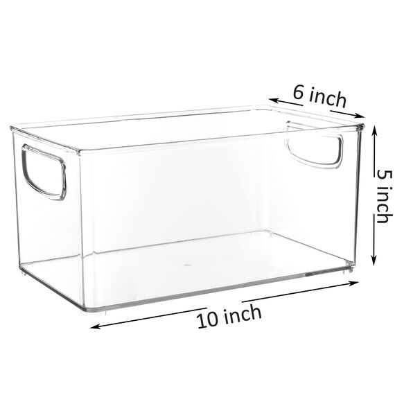 Youngever 2er Set 25 x 15 x 12 cm Kühlschrankbehälter, Speisekammer Organizer, Aufbewahrungsbox Kühlschrank