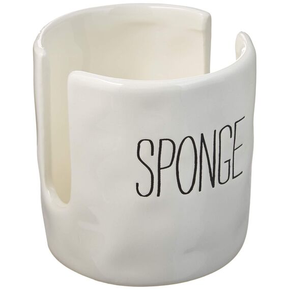 Mud Pie Schwammhalter für die Küche, gebrochenes Weiß