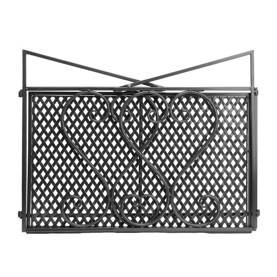 P&B Stabiles Mikrowellen-Regal, Metall, Mikrowellen-Regal, einlagig, Küchenaufbewahrung, Organizer, Arbeitsplatte, platzsparend, für kleine Küche, Badezimmer (Schwarz)