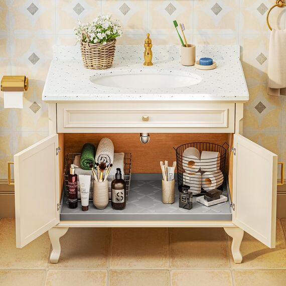 SIKADEER Unterbeckenmatte, wasserdicht, Silikonmatte, Küchenschublade, Regal und Schrankeinlage, Spülbeckenschutz für Küchen-Organizer und Aufbewahrung, Kofferraumwanne, Haustierfutter-Matten, 63,5 x