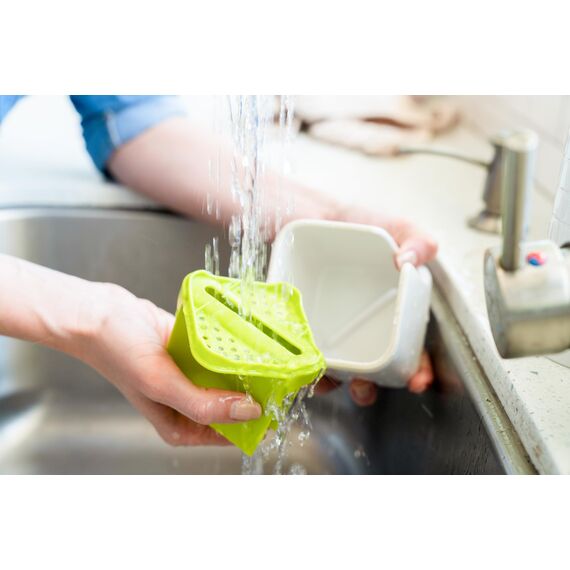 Full Circle FC17404W Stash Keramik-Spülbecken-Caddy und Organizer, grün/weiß