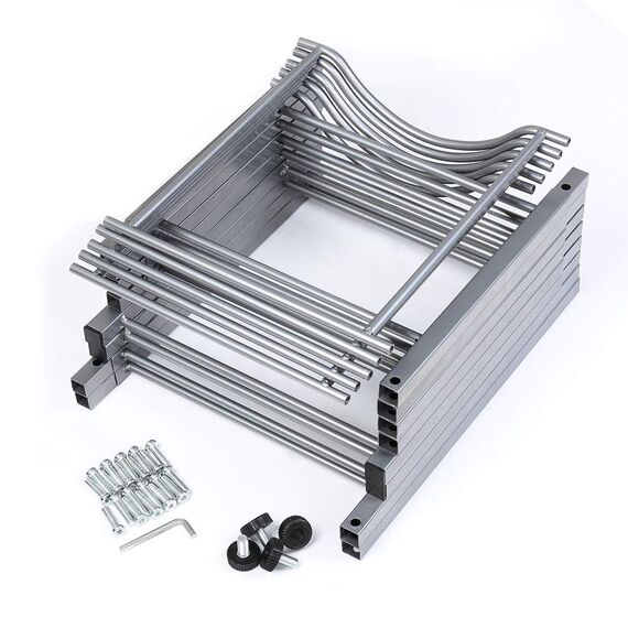 LIANTRAL Wasserkühler, 5 Ebenen, 5 Gallonen Flaschenaufbewahrung, abnehmbarer, robuster Halter für Zuhause, Büro (Silber)