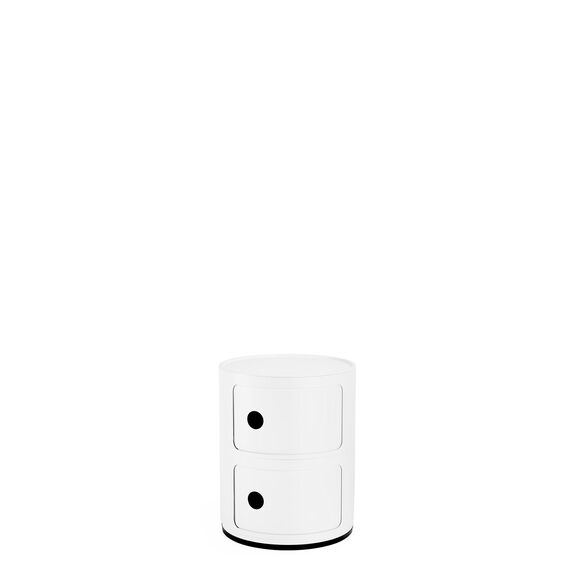 Kartell Componibili Recycled, Container 2-fächer, Mattweiß