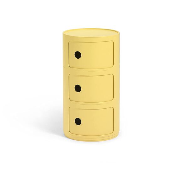 Kartell Componibili Bio, Container 3-fächer, Gelb