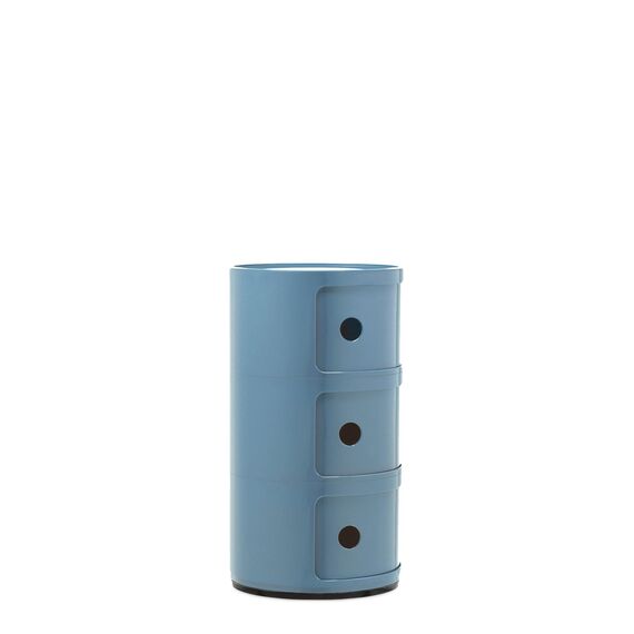 Kartell Componibili, Container 3-fächer, Hellblau