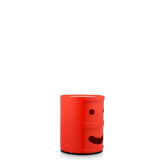 Kartell Componibili Container zwinkernd, Kunststoff, Rot, 32 x 32 x 40 cm