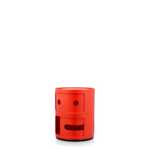 Kartell Componibili Container neutral, Kunststoff, Rot, 32 x 32 x 40 cm