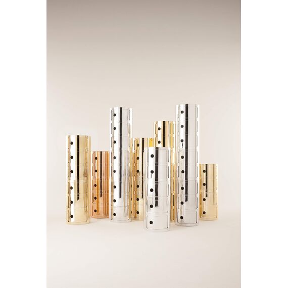 Kartell Componibili, 2 Elements, Kupfer, Runde Basis