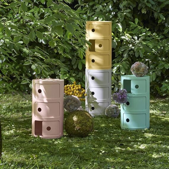 Kartell Componibili Bio, Container 3-fächer, Gelb