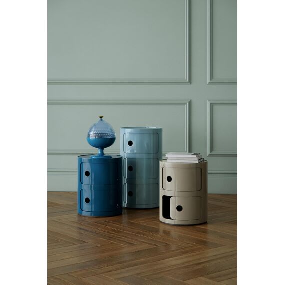Kartell Componibili, Container 3-fächer, Hellblau