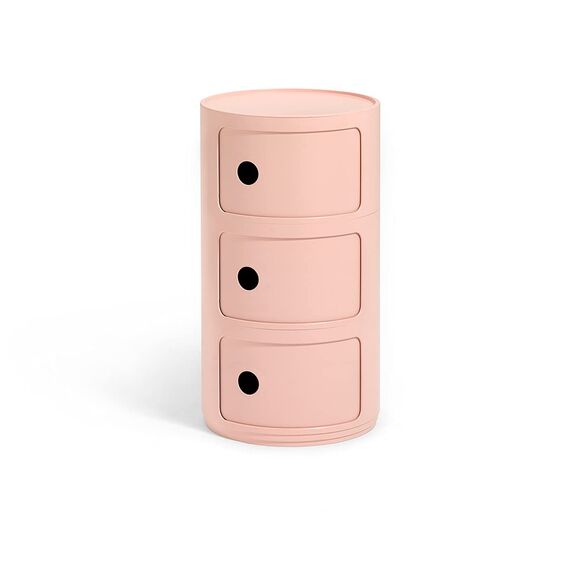 Kartell Componibili Bio, Container 3-fächer, Rosa