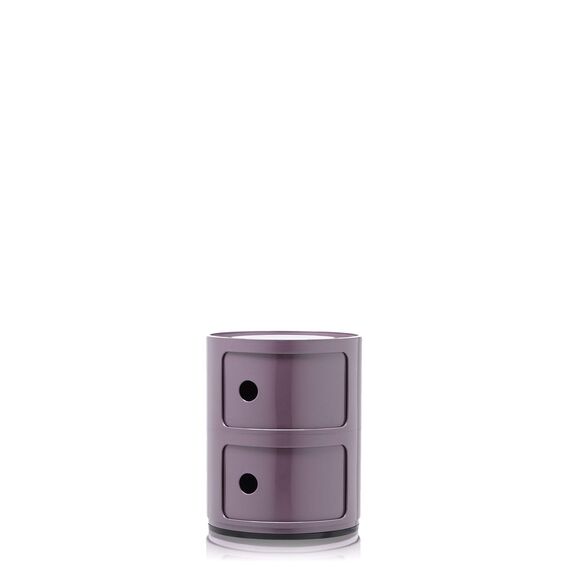 Kartell Componibili, 2 Elements, Violet, Runde Basis