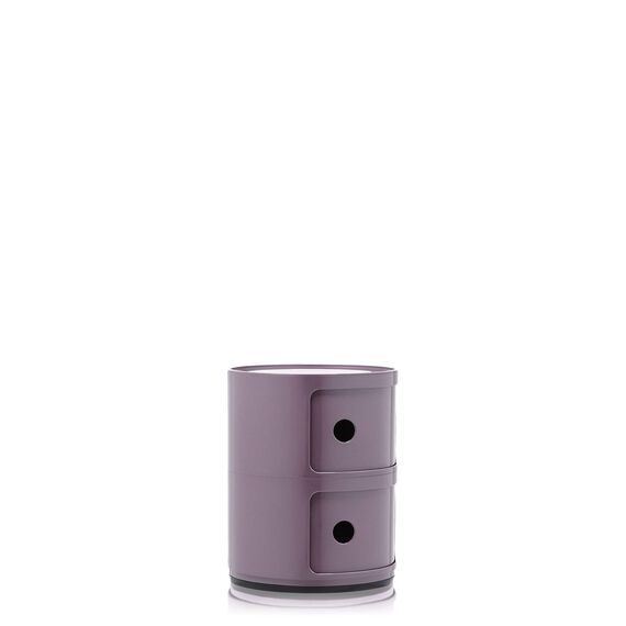 Kartell Componibili, 2 Elements, Violet, Runde Basis