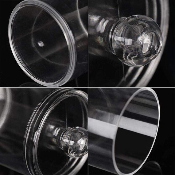 Hwtcjx 2 Stück Wattestäbchen Halter, Wattepad-Halter, Wattepads Aufbewahrung, Wattestäbchen Behälter, mit Deckel, Staub- und Feuchtigkeitsbeständig, für Wohnzimmer, Schlafzimmer, Badezimmer (C)