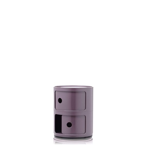 Kartell Componibili, 2 Elements, Violet, Runde Basis
