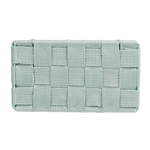 WENKO Aufbewahrungskorb mit Deckel Adria Mint Mini - Badkorb mit Deckel, Polypropylen, 18 x 6.5 x 10 cm, Minzgrün