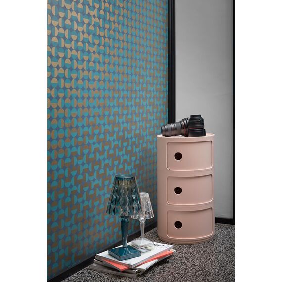 Kartell Componibili Bio, Container 3-fächer, Rosa