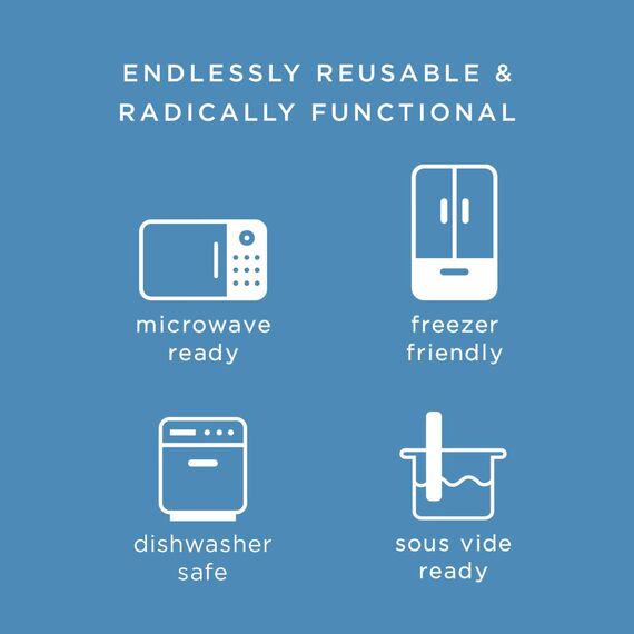 Stasher Bag Premium Silikonbeutel wiederverwendbar für Lebensmittel, Stand Up Mid Bag, Aqua, Dauerhaft, Backofen, spülmaschinen & gefriersicher, Umweltfreundlich, Lunch-Tasche, Leckagefrei, 1656ml