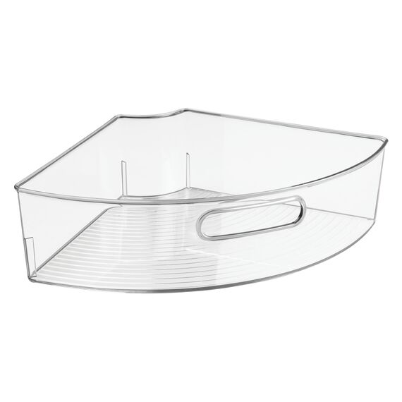 iDesign 62630EU Lazy Susan Schrank-Behälter 1/4, Durchsichtig, Farblos