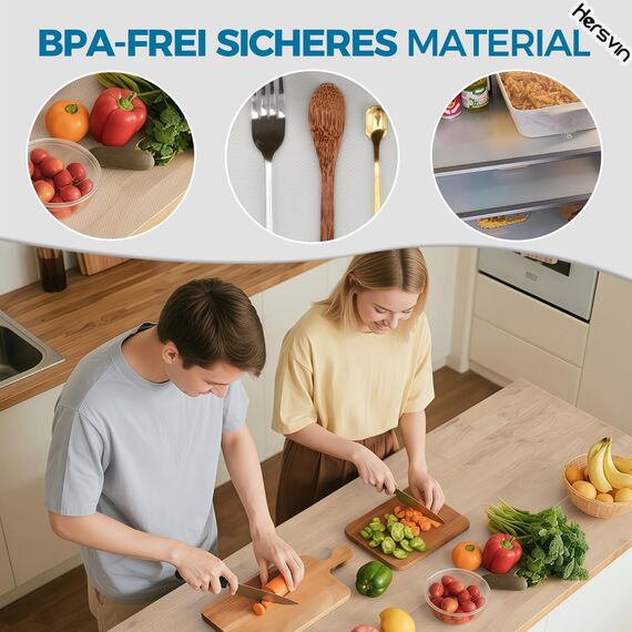 Hersvin Schubladenmatte 80cmx500cm Schubladeneinlage Eva Schrankpapier Nicht Klebende Wasserfest Unterlage Teppich für Küchenschränke Regalschrank (Transparent Punkt)