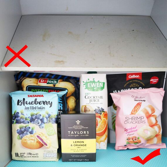 Hersvin Schubladenmatte 30cmx150cmx3 Stücke Antirutschmatte Schrankpapier Schubladeneinlage Eva Wasserfest Nicht Klebende rutschfeste Unterlage Teppich für Küchenschränke Regal Esstisch (Blau/Punkt)