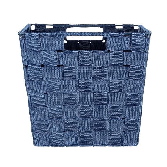 WENKO Aufbewahrungskorb Adria M Dunkelblau - Badkorb, Polypropylen, 35 x 22 x 22.5 cm, Dunkelblau