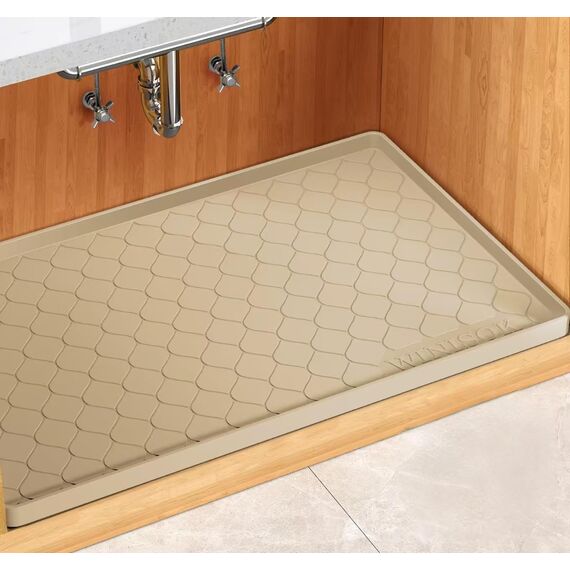 Winisok Silikon-Untertischmatte, 101,6 x 55,9 cm, Küchenutensilien und Gadgets, Regaleinlage und Schrankschutz, Organizer und Aufbewahrung, wasserdichtes Badezimmer-Tablett