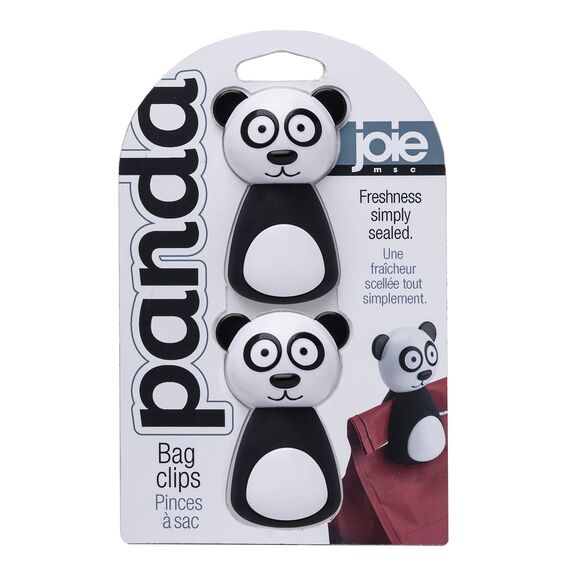 Joie MSC International 38160 Panda Bag Clips, Black/White, plastik, schwarz/weiß