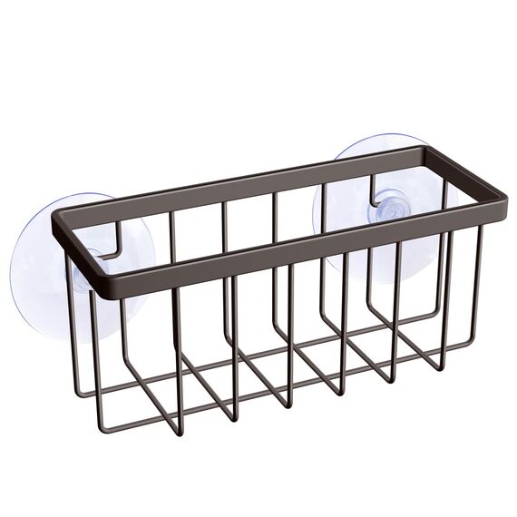 HLOOL Küchenschwammhalter, Schwammhalter für Küchenspüle, Spülbecken-Caddy (Bronze)