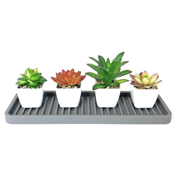 Happitasa Küchenspüle aus Silikon 12"x4" dunkelgrau