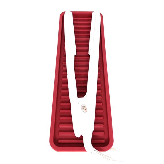 Happitasa Silikon-Küchenspüle-Organizer, Schwammhalter und Arbeitsplattenschutz, gerade Linien-Stil (hellgrau, 30,5 x 10,2 cm)