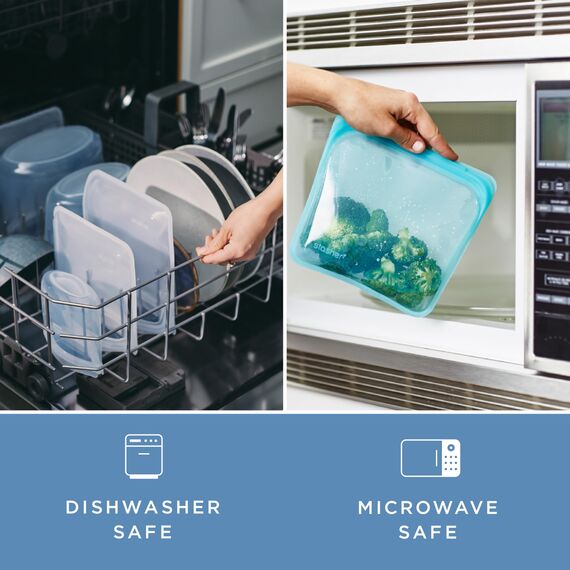 Stasher Lebensmittelbeutel aus wiederverwendbarem Silikon Citrus Sandwich zitrusgelb