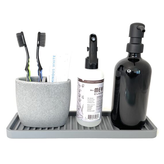 Happitasa Küchenspüle aus Silikon 12"x4" dunkelgrau