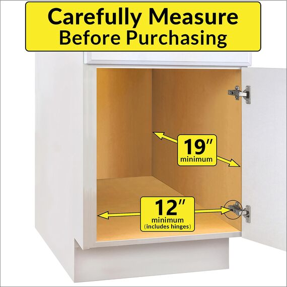 Lynk Professional Ausziehbares Regal unter dem Schrank, Metall, Chrom, 27,9 x 45,7 cm (B x T)