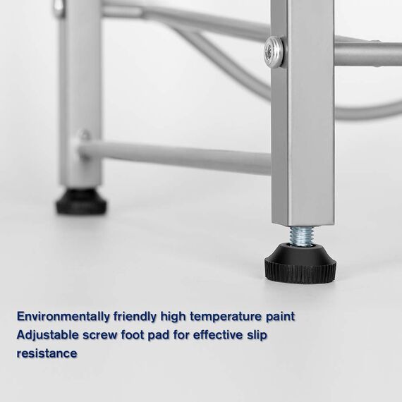 LIANTRAL Wasserkühler, Krugständer, 1,8 l Wasserkrughalter, Wasserflaschenaufbewahrungsregal, 5 Gallonen Wasserflaschenhalter, Wasserkrughalter, 4 Ebenen, Silber