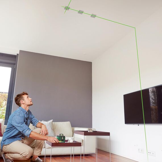 Bosch Kreuzlinienlaser AdvancedLevel 360 (3 Laserlinien inkl. 360° zum Ausrichten im ganzen Raum, im E-Commerce Karton)