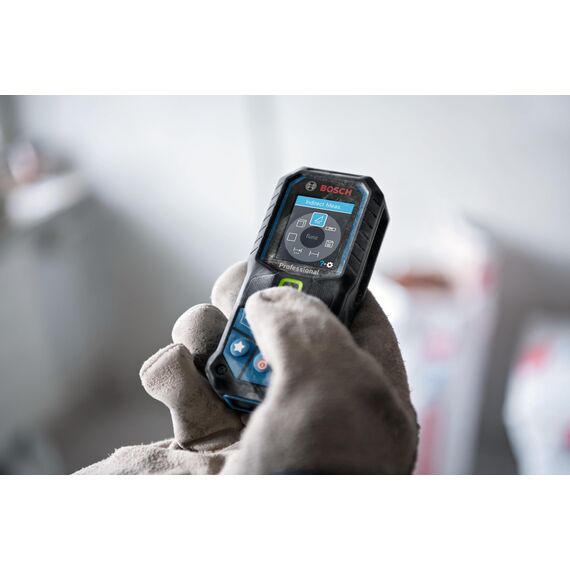 Bosch Professional Laser-Entfernungsmesser GLM 50-23 G (grüner Laser, Neigungssensor, Reichweite: bis zu 50 m, robust, IP65, ± 1,5 mm, 2X AA-Batterie, Schlaufe) + GLM Lithium-Ionen-Akku BA 3.7V 1.0Ah