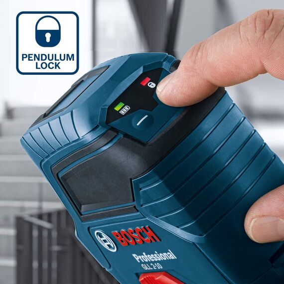 Bosch Professional Linienlaser GLL 2-10 (roter Laser, Arbeitsbereich: bis 10 m, 3x AA-Batterie, Tasche)