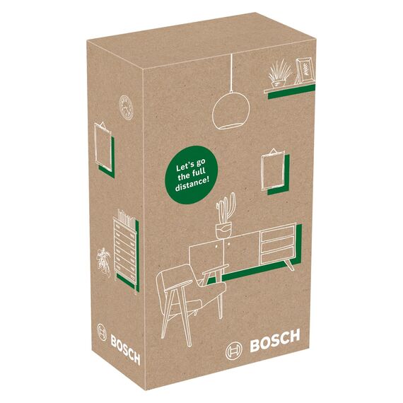 Bosch Laser-Entfernungsmesser Zamo der 4. Generation (einfaches und präzises Messen bis 25 m, Akkus über USB-C® aufladbar, mit Adapterschnittstelle, im E-Commerce Karton)