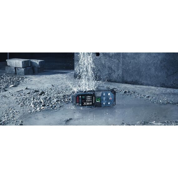 Bosch Professional Laser-Entfernungsmesser GLM 50-23 G (grüner Laser, Neigungssensor, Reichweite: bis zu 50 m, robust, IP65, ± 1,5 mm*, 2X AA-Batterie, Schlaufe, Tasche)