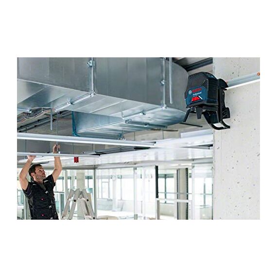 Bosch Professional Kreuzlinienlaser GCL 2-50 (5x AA Batterien, Arbeitsbereich: 50m, im Handwerkerkoffer)