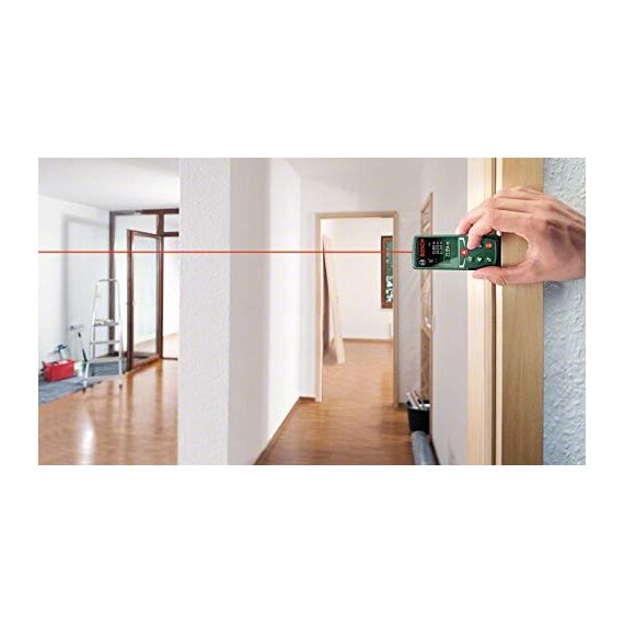 Bosch Laserentfernungsmesser UniversalDistance 50 (Distanz bis 50m präzise messen, Messfunktionen, Speicherfunktion)